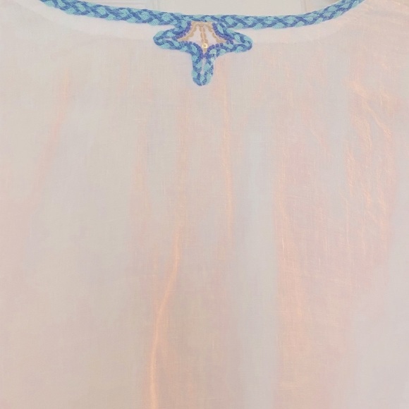 Lilly Pulitzer fabulous embroidered linen tunic - Picture 4 of 9